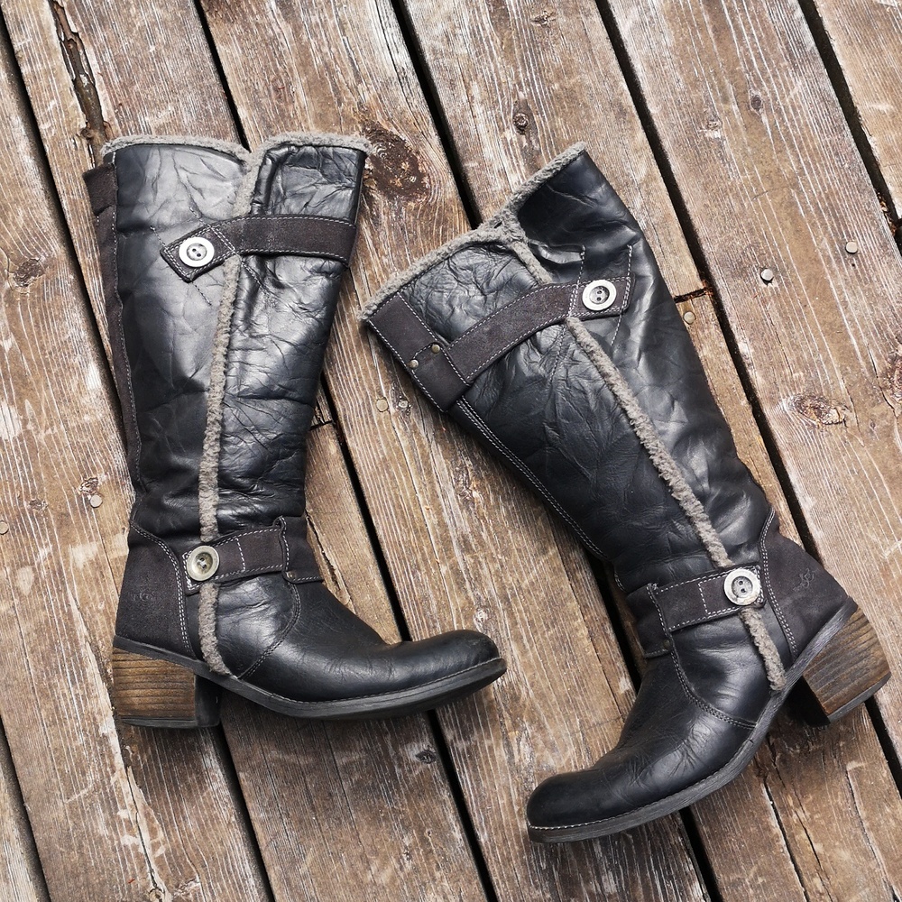 Bos & Co tall leather boots